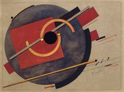 Estudio para un cartel, 1920 de Eliezer Markowich Lissitzky