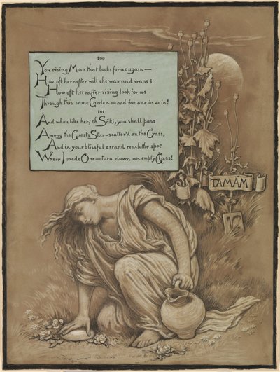 (Ilustración para el Rubáiyát de Omar Khayyám) In memoriam de Elihu Vedder