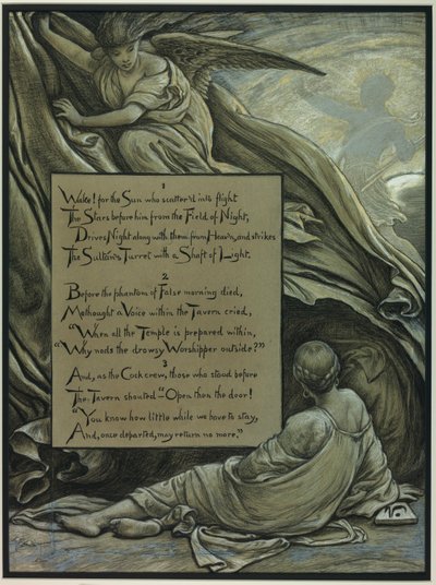 (Ilustración para el Rubáiyát de Omar Khayyám) El despertar de Elihu Vedder