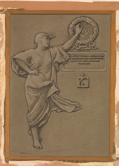 (Ilustración de Rubáiyát de Omar Khayyám) Dedicatoria de Elihu Vedder