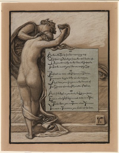 (Ilustración para Rubáiyát de Omar Khayyám) La copa de amor de Elihu Vedder
