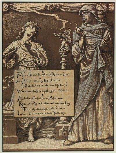 (Ilustración para Rubáiyát de Omar Khayyám) El divorcio de la razón de Elihu Vedder