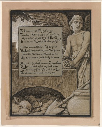 (Ilustración para Rubáiyát de Omar Khayyám) El alfarero celestial de Elihu Vedder