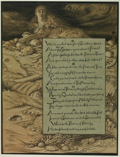 (Ilustración para Rubáiyát de Omar Khayyám) El destino inevitable de Elihu Vedder
