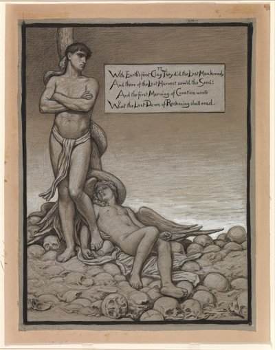(Ilustración para Rubáiyát de Omar Khayyám) El último hombre de Elihu Vedder