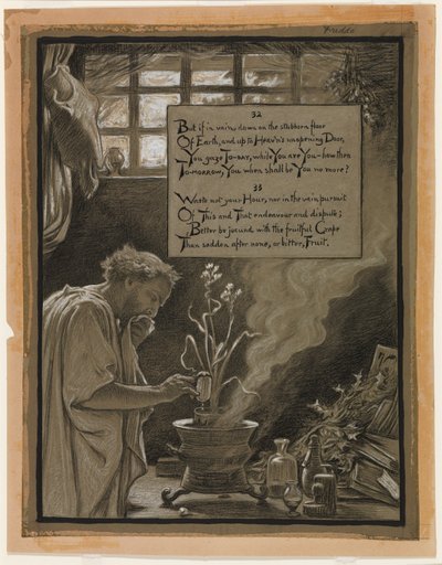 (Ilustración de Rubáiyát de Omar Khayyám) La vana búsqueda de Elihu Vedder