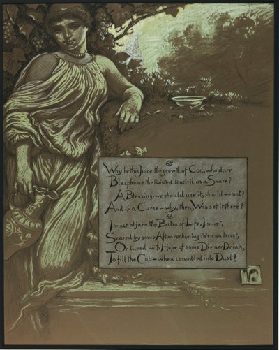 (Ilustración para Rubáiyát de Omar Khayyám) La vid de Elihu Vedder