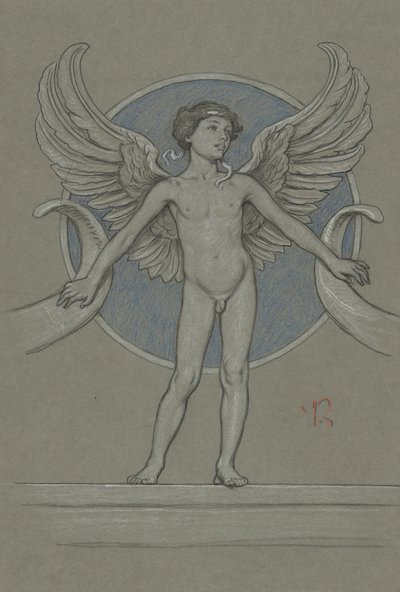 Niño con Alas + Cornucopia de Elihu Vedder