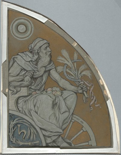 Caricatura de Saturno de Elihu Vedder