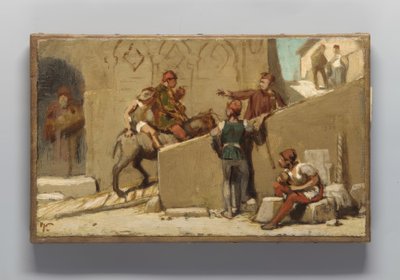 La fábula del molinero, su hijo y el burro de Elihu Vedder