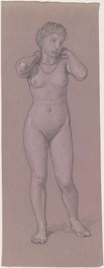 Desnudo femenino con collar de Elihu Vedder