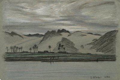 De 30 Dibujos del Viaje por el Nilo, No. 19 de Elihu Vedder