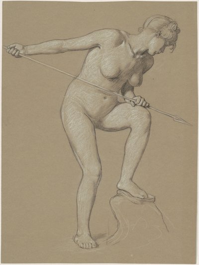Niña lanzando un delfín de Elihu Vedder