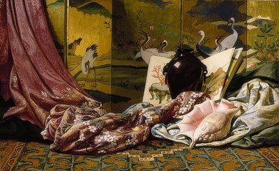 Naturaleza muerta japonesa. 1879 de Elihu Vedder