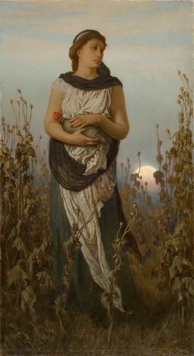 Memoria (Niña con amapolas) de Elihu Vedder
