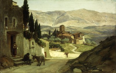 Cerca de Perugia, 1870 de Elihu Vedder