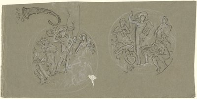 Ficha de estudios para techo Huntington de Elihu Vedder