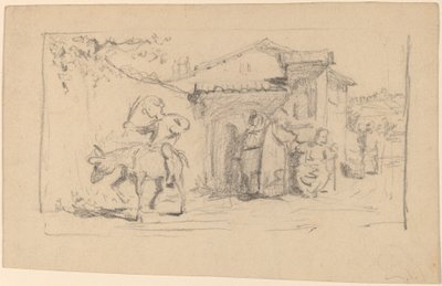 Hijo y burro, c. 1859 de Elihu Vedder