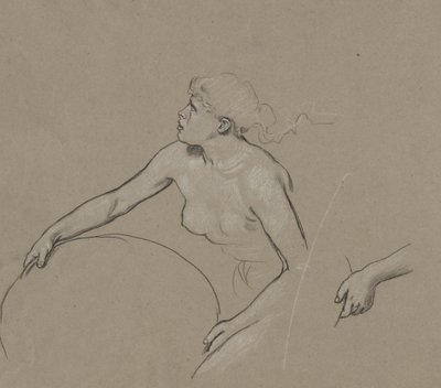 Estudios para Figura de Primavera de Elihu Vedder