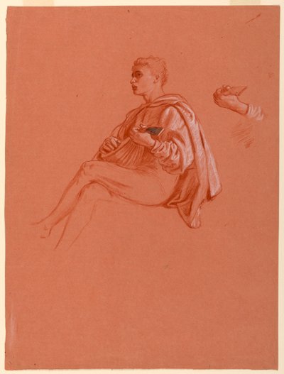 Estudio para "Un Picnic Florentino" de Elihu Vedder