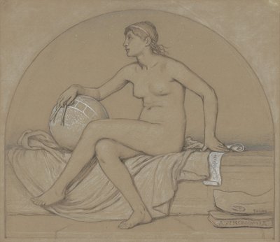 Estudio para Astronomía, 1892 de Elihu Vedder