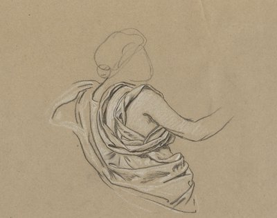 estudio para figura de otoño de Elihu Vedder