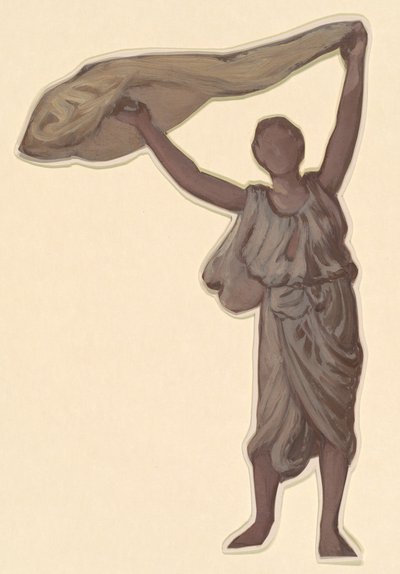 Estudio para chicas griegas bañándose, c. 1872 de Elihu Vedder