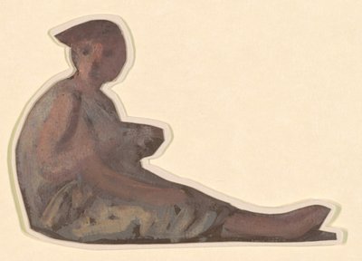 Estudio para chicas griegas bañándose, c. 1872 de Elihu Vedder