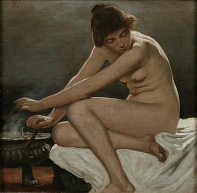 Estudio para La Strega, la bruja de Elihu Vedder