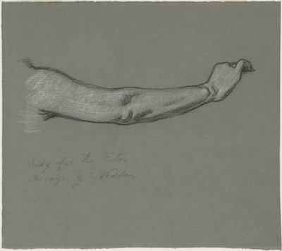 Estudio para "Las Parcas recogiendo las estrellas" de Elihu Vedder