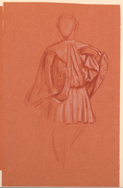 Estudio para "Procesión de bodas" de Elihu Vedder
