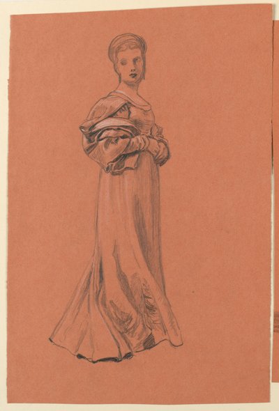 Estudio para "Procesión de bodas" de Elihu Vedder