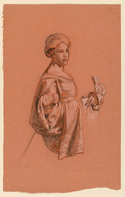 Estudio para "Procesión de bodas" de Elihu Vedder