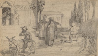 La parábola del molinero y el burro, c. 1859 de Elihu Vedder
