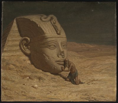 El cuestionador de la Esfinge de Elihu Vedder