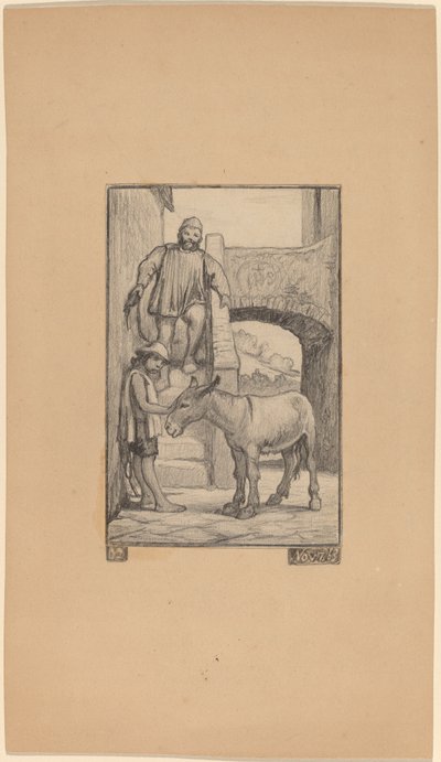 El hijo y el burro de Elihu Vedder