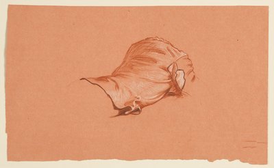 Estudio de drapeado para torso masculino con disfraz de Elihu Vedder