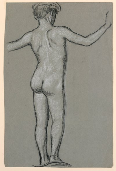 Estudio de figura para un diseño de fuente de Elihu Vedder