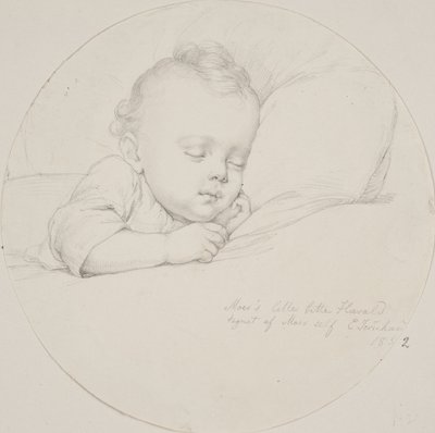 "Moers lille bitte Harald tegnet af moer self" de Elisabeth Jerichau Baumann