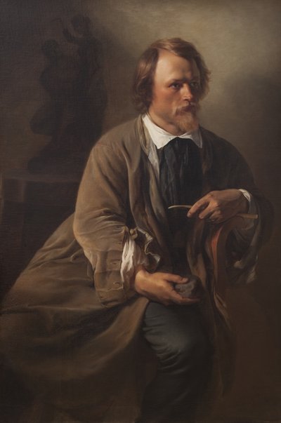 El escultor Jens Adolf Jerichau, el esposo del artista de Elisabeth Jerichau Baumann