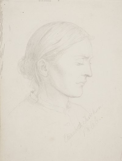 Mujer mayor de perfil de Elisabeth Jerichau Baumann