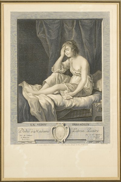 La Vertu Irresolue de Elisabeth Louise (after) Vigee Lebrun