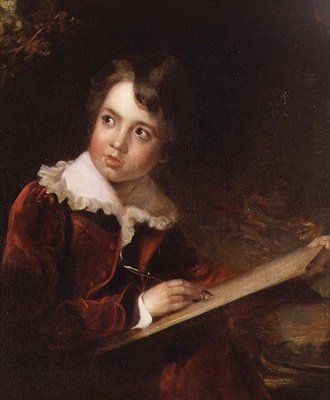 Niño Escribiendo de Elisabeth Louise (attr. to) Vigee Lebrun
