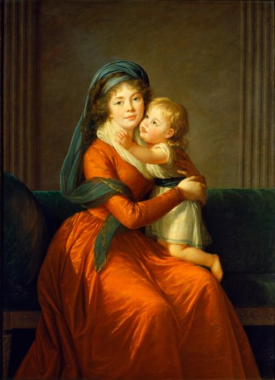 Retrato de la princesa Alexandra Golitsyna y su hijo Piotr de Élisabeth Louise Vigée Le Brun