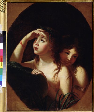 Náyades (náyades). Pintura de Marie Louise Elisabeth Vigee Lebrun (Vigee-Lebrun) (1755-1842). Óleo sobre lienzo, 70 x 50 cm, finales de 1780. Arte francés, arte rococó. A. Museo Pushkin de Bellas Artes, Moscú. de Elisabeth Louise Vigee Lebrun