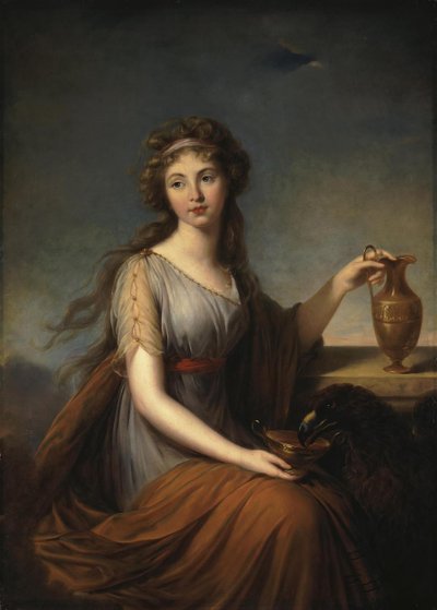 Retrato de Anna Pitt, como Hebe de Elisabeth Louise Vigee Lebrun