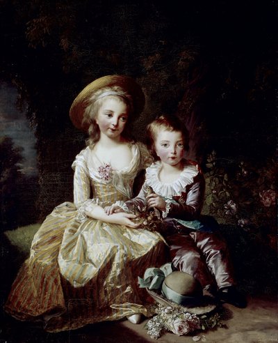 Retrato de Marie Thérèse Charlotte de Francey Delfino Louis Joseph Xavier de Francia de Elisabeth Louise Vigee Lebrun