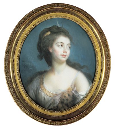 Retrato alegórico de una dama como Diana de Elisabeth Louise Vigee Lebrun