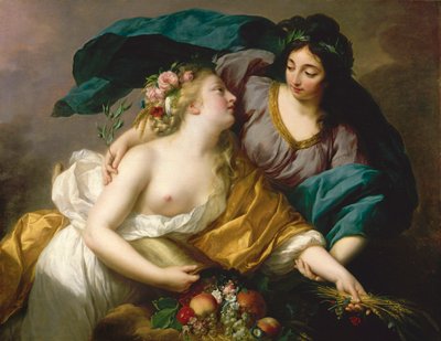 La Paz trayendo de vuelta la Abundancia, 1780 de Elisabeth Louise Vigee Lebrun