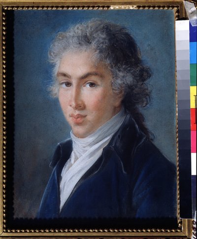 Retrato del Príncipe Ivan Baryatinsky (1772-1825) (Retrato del Príncipe Ivan Baryatinsky). Dibujo de Marie Louise Elisabeth Vigee Lebrun (1755-1842). Pastel sobre papel, 49 x 40 cm. Arte francés del siglo XVIII. Museo Pushkin de Bellas Artes, Moscú. de Elisabeth Louise Vigee Lebrun